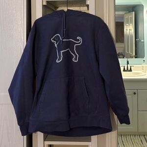 The Black Dog Classic Blue Hoodie